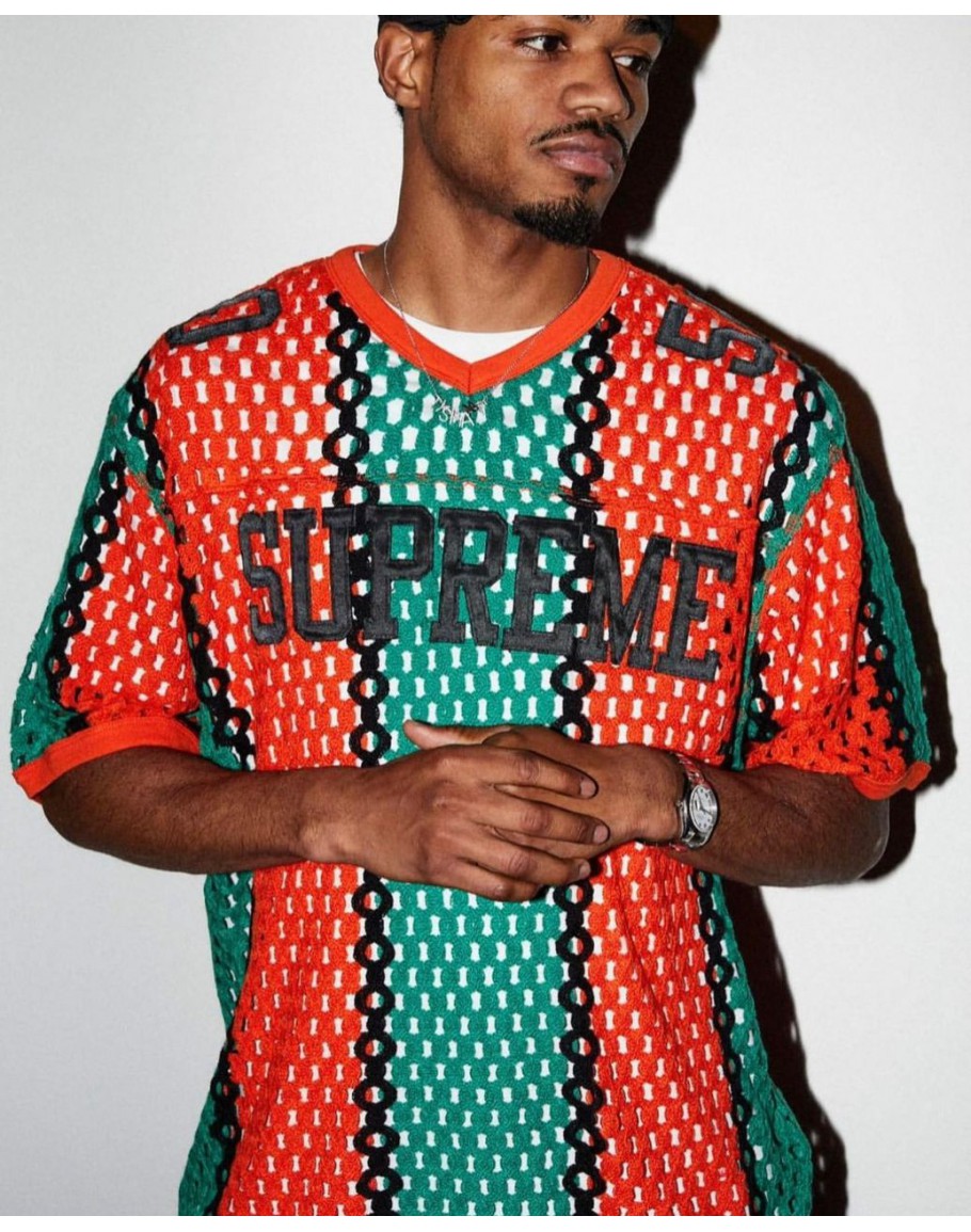 Supreme SS23 Crochet Football Jersey
